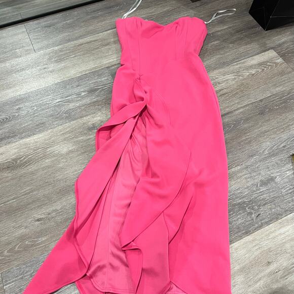 Katie May Rowan Strapless Ruffled Midi Dress X- Small - Picture 2 of 8